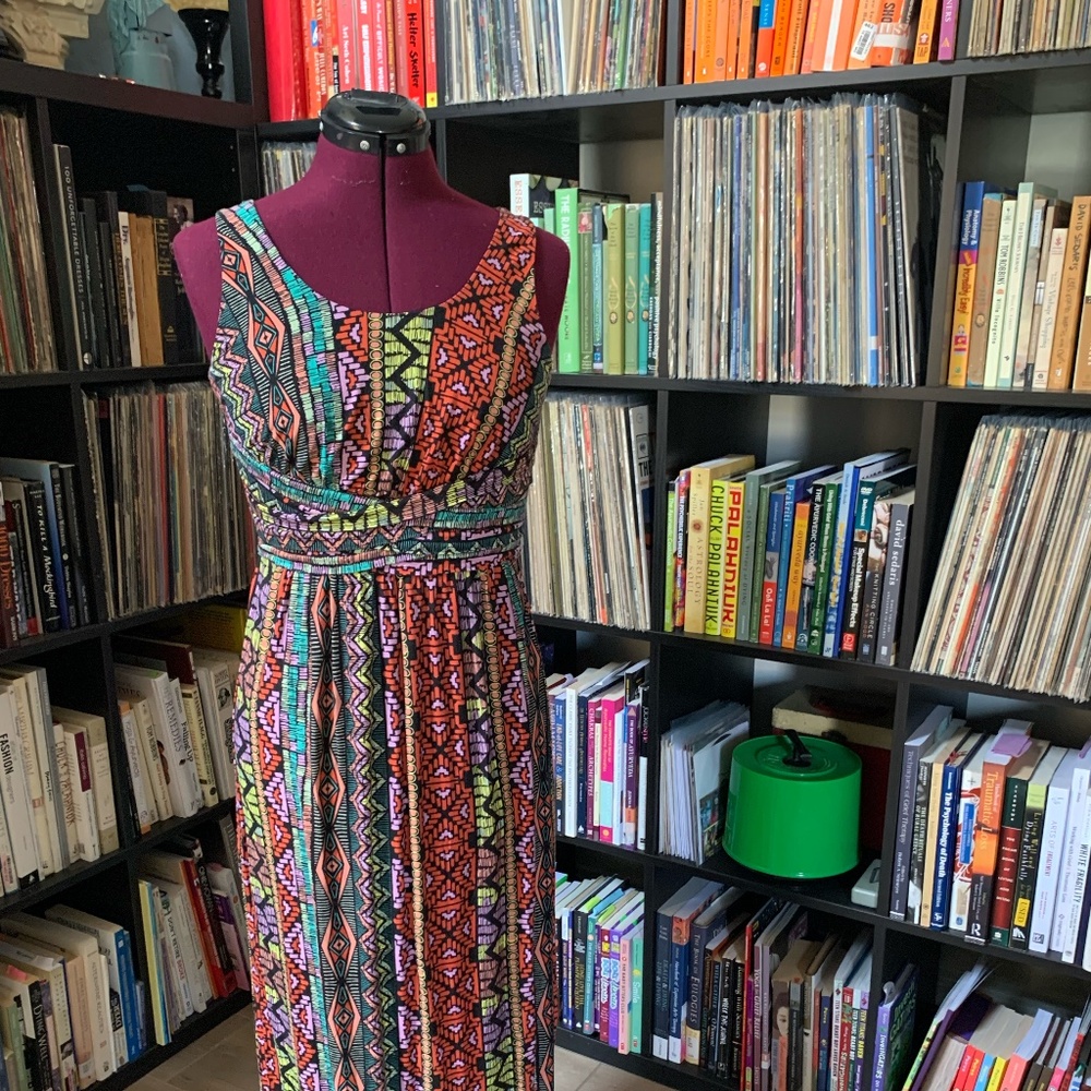 Printed maxi dress